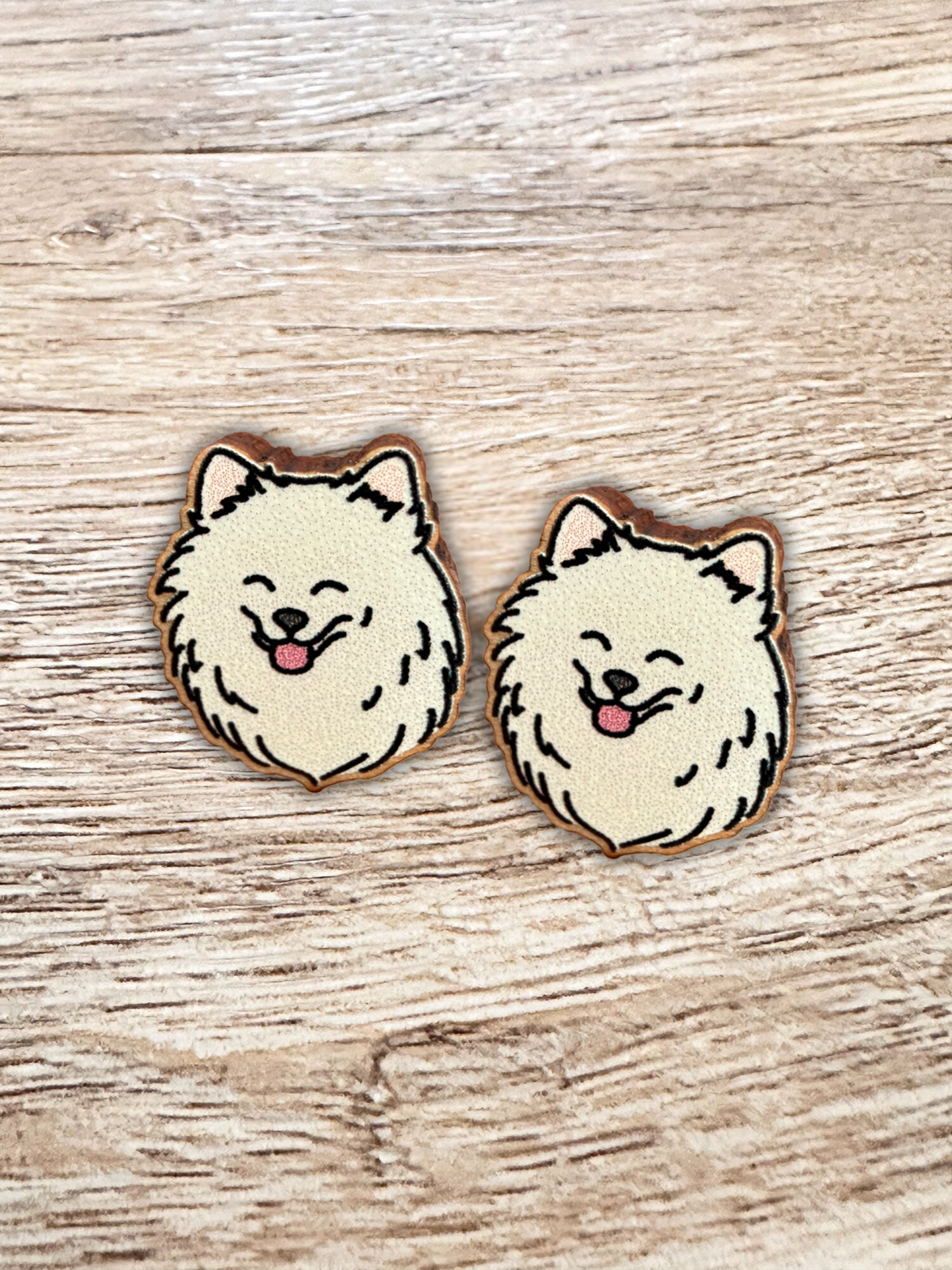 Pomeranian Earrings