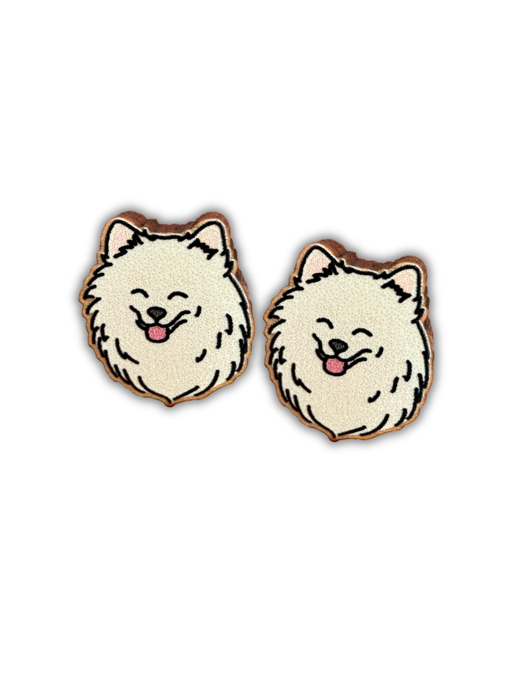 Pomeranian Earrings
