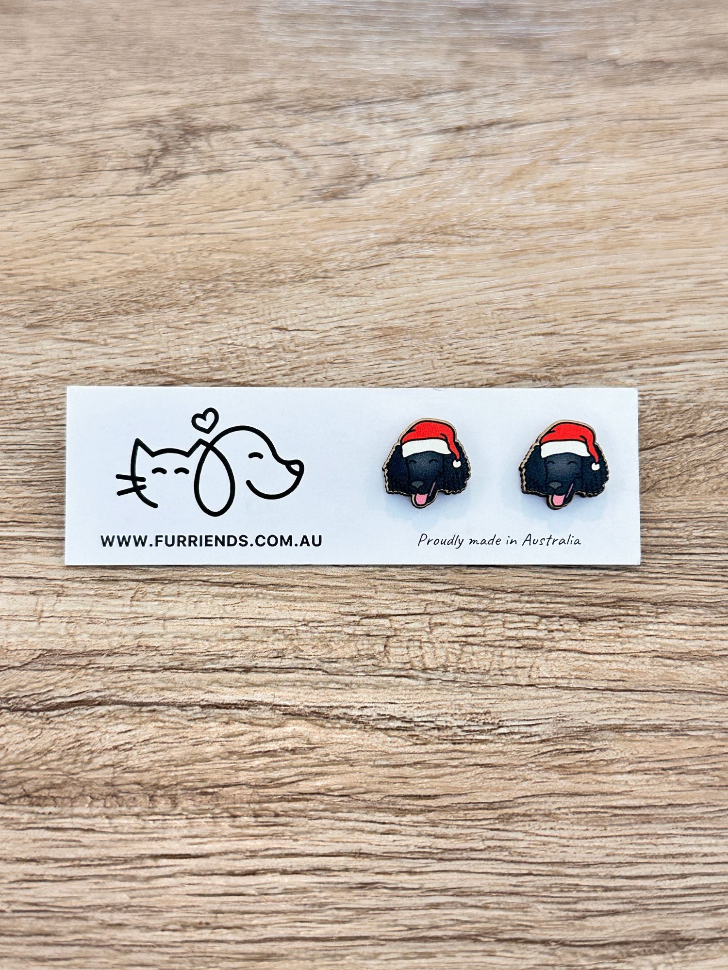 Poodle Christmas Edition ColourPop Stud Earrings