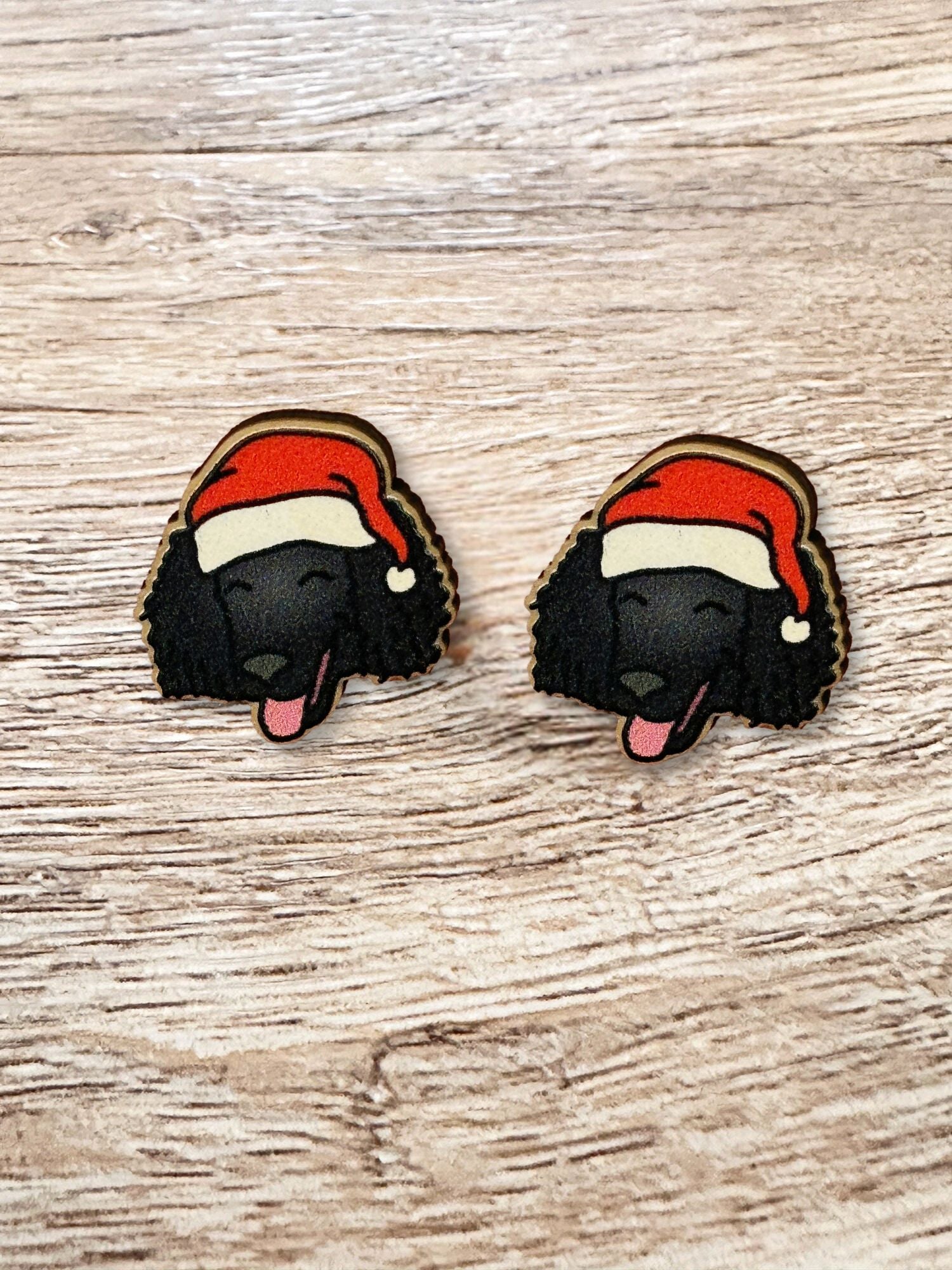 Poodle Christmas Edition ColourPop Stud Earrings