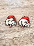Poodle Christmas Edition ColourPop Stud Earrings