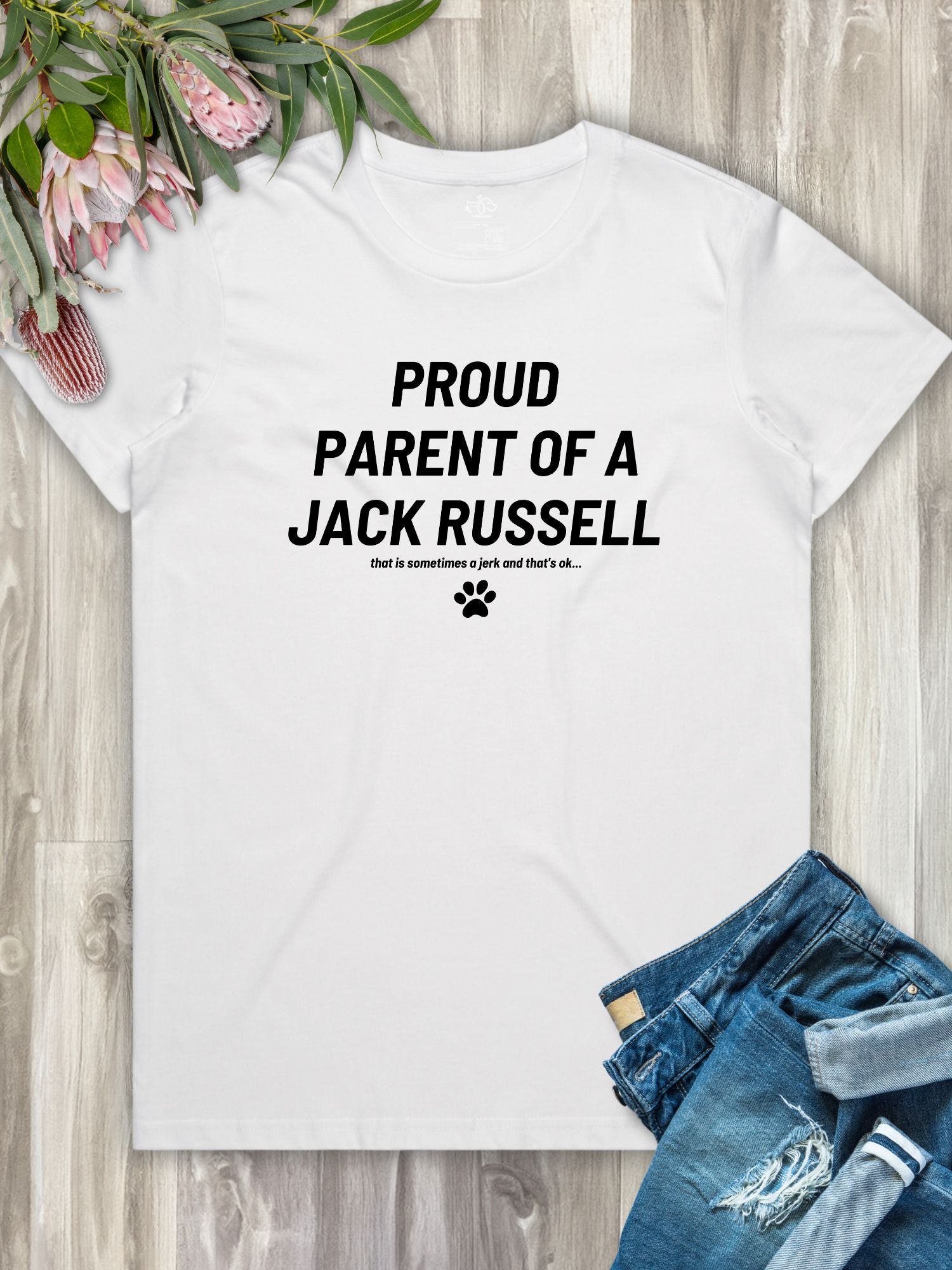 Proud Parent Of A Jack Russell Regular Fit T-Shirt