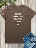 Proud Parent Of A Maltese Terrier Regular Fit T-Shirt