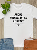 Proud Parent Of An Amstaff Regular Fit T-Shirt