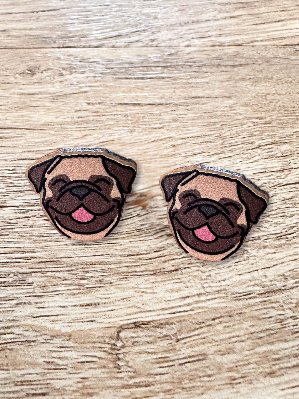 Pug ColourPop Stud Earrings