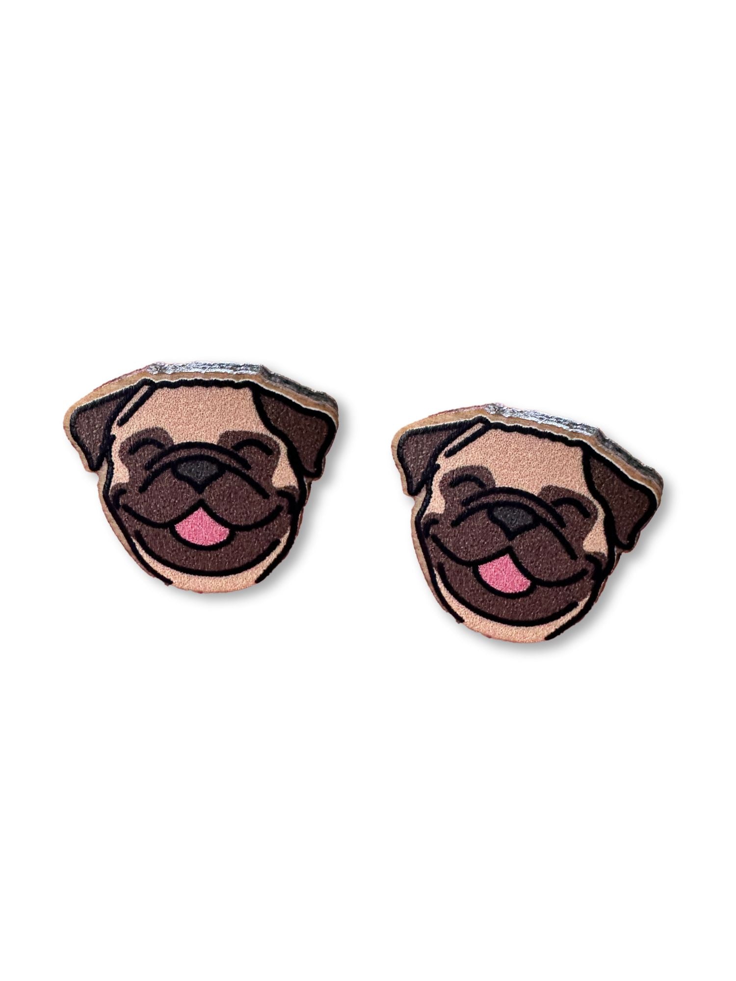 Pug ColourPop Stud Earrings