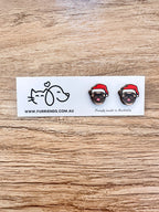 Pug Christmas Edition ColourPop Stud Earrings
