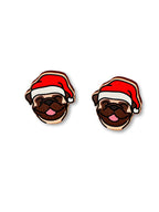 Pug Christmas Edition ColourPop Stud Earrings