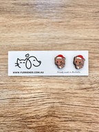 Spotted-Tailed Quoll Christmas Edition ColourPop Stud Earrings