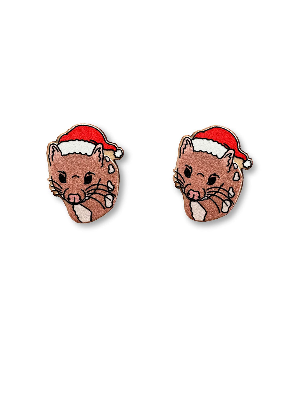 Spotted-Tailed Quoll Christmas Edition ColourPop Stud Earrings