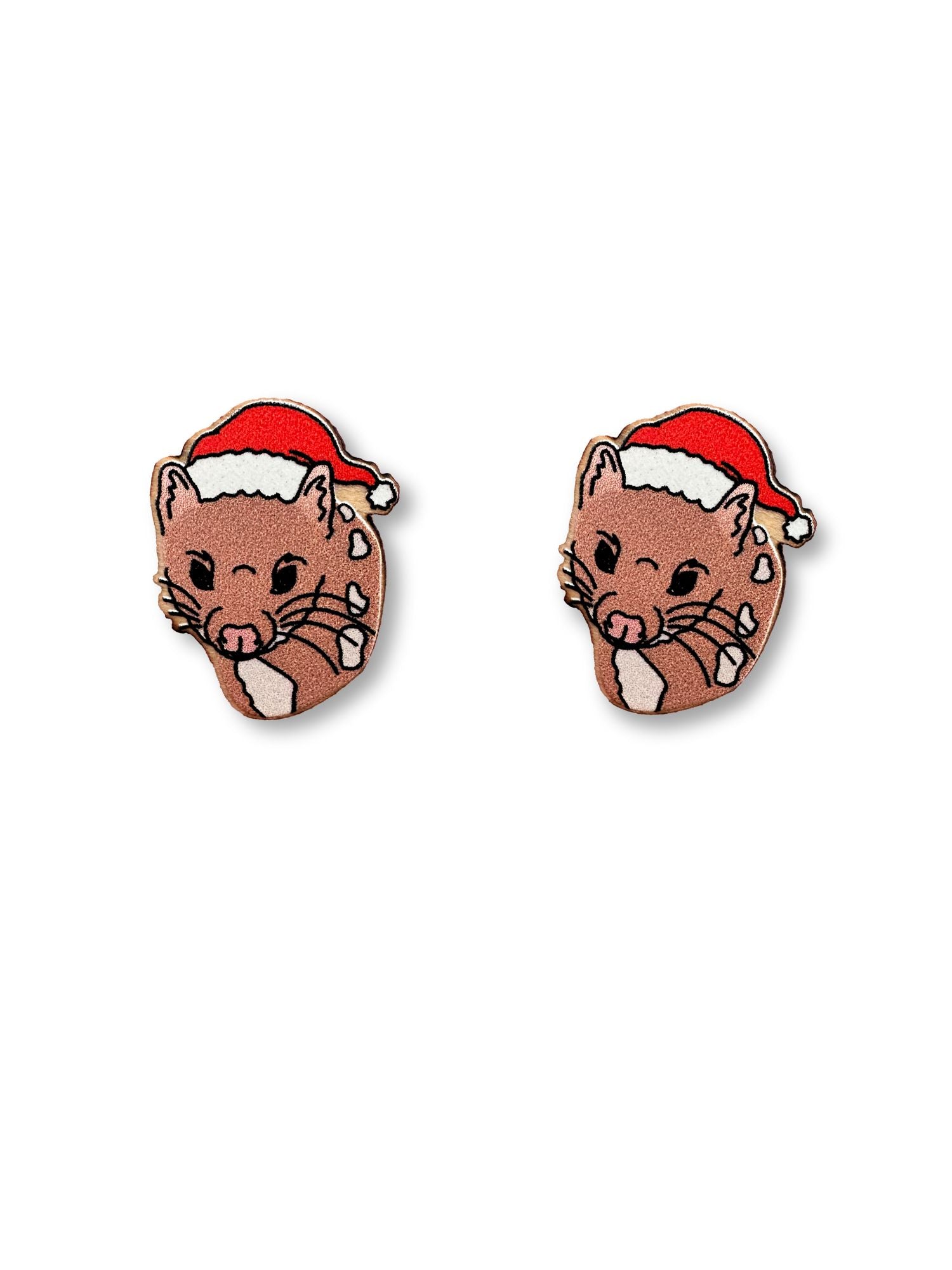 Spotted-Tailed Quoll Christmas Edition ColourPop Stud Earrings