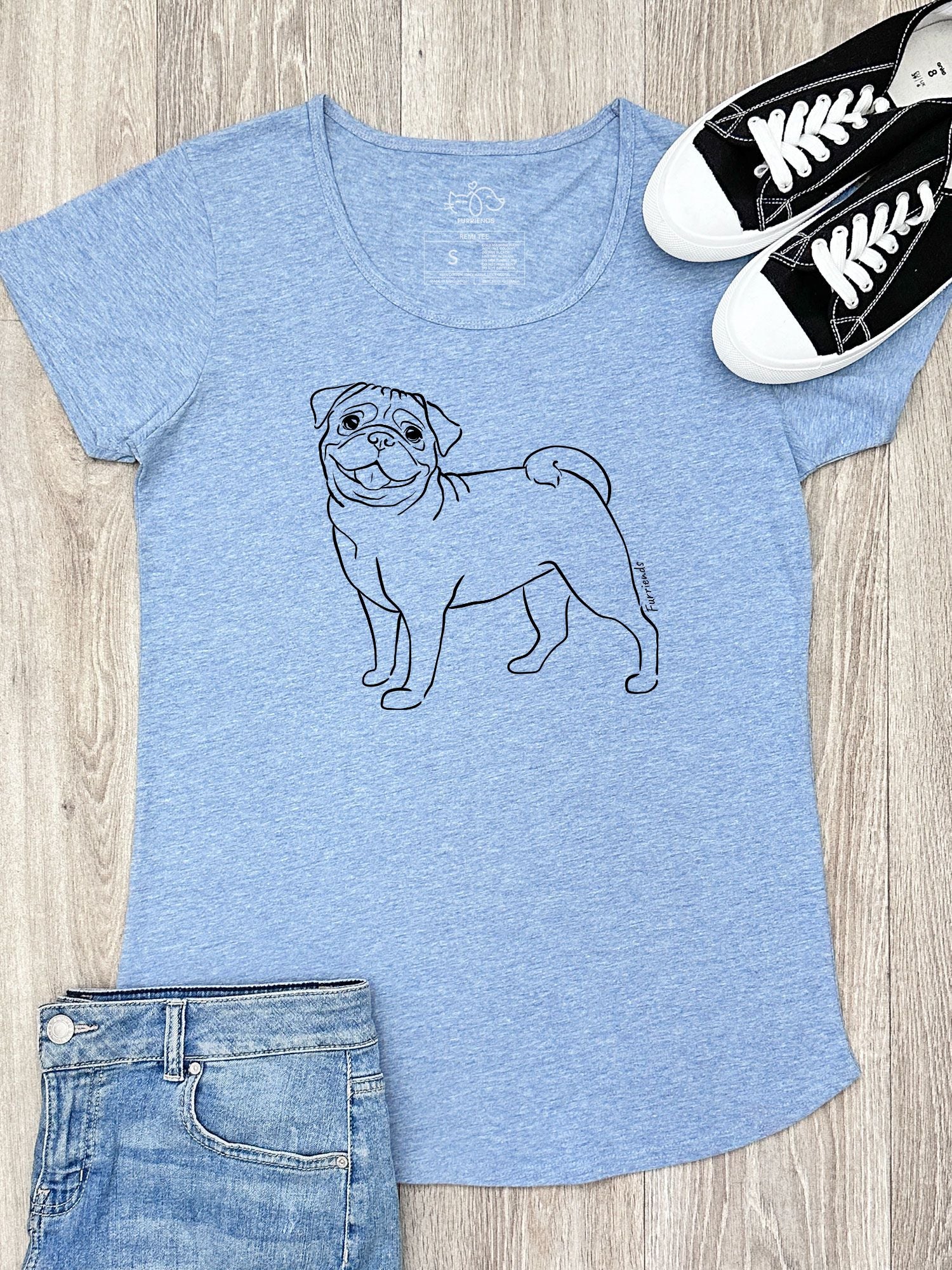 Pug Remi Women's Scoop Neck T-Shirt