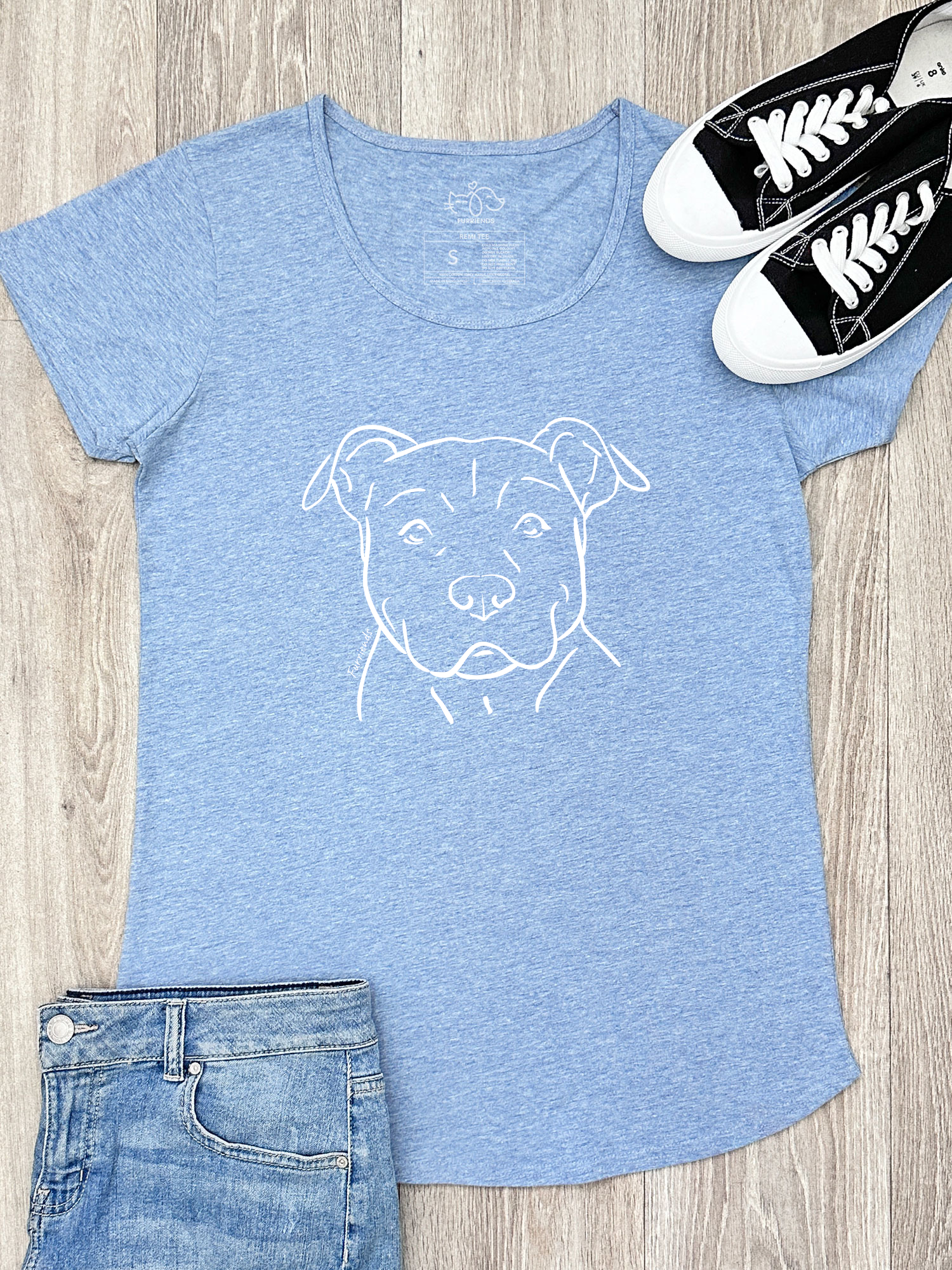 American Staffordshire Terrier Remi Women's Scoop Neck T-Shirt