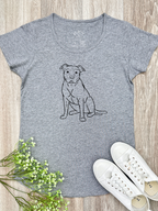 American Staffordshire Terrier Remi Women's Scoop Neck T-Shirt