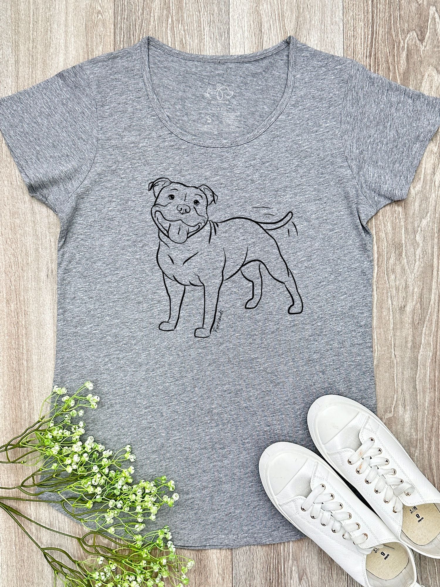 Staffordshire Bull Terrier Remi Women's Scoop Neck T-Shirt