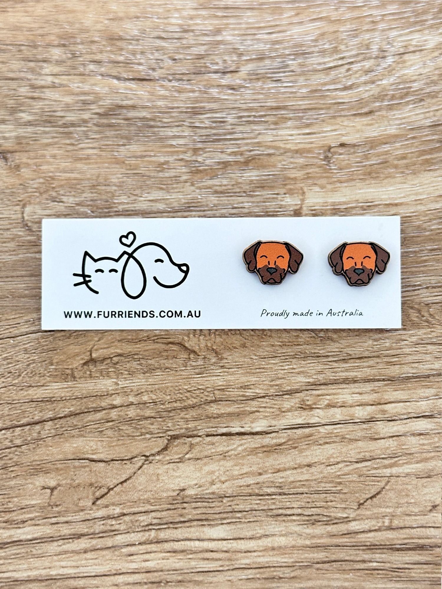 Rhodesian Ridgeback ColourPop Stud Earrings