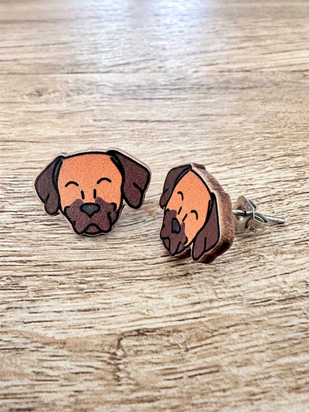 Rhodesian Ridgeback ColourPop Stud Earrings