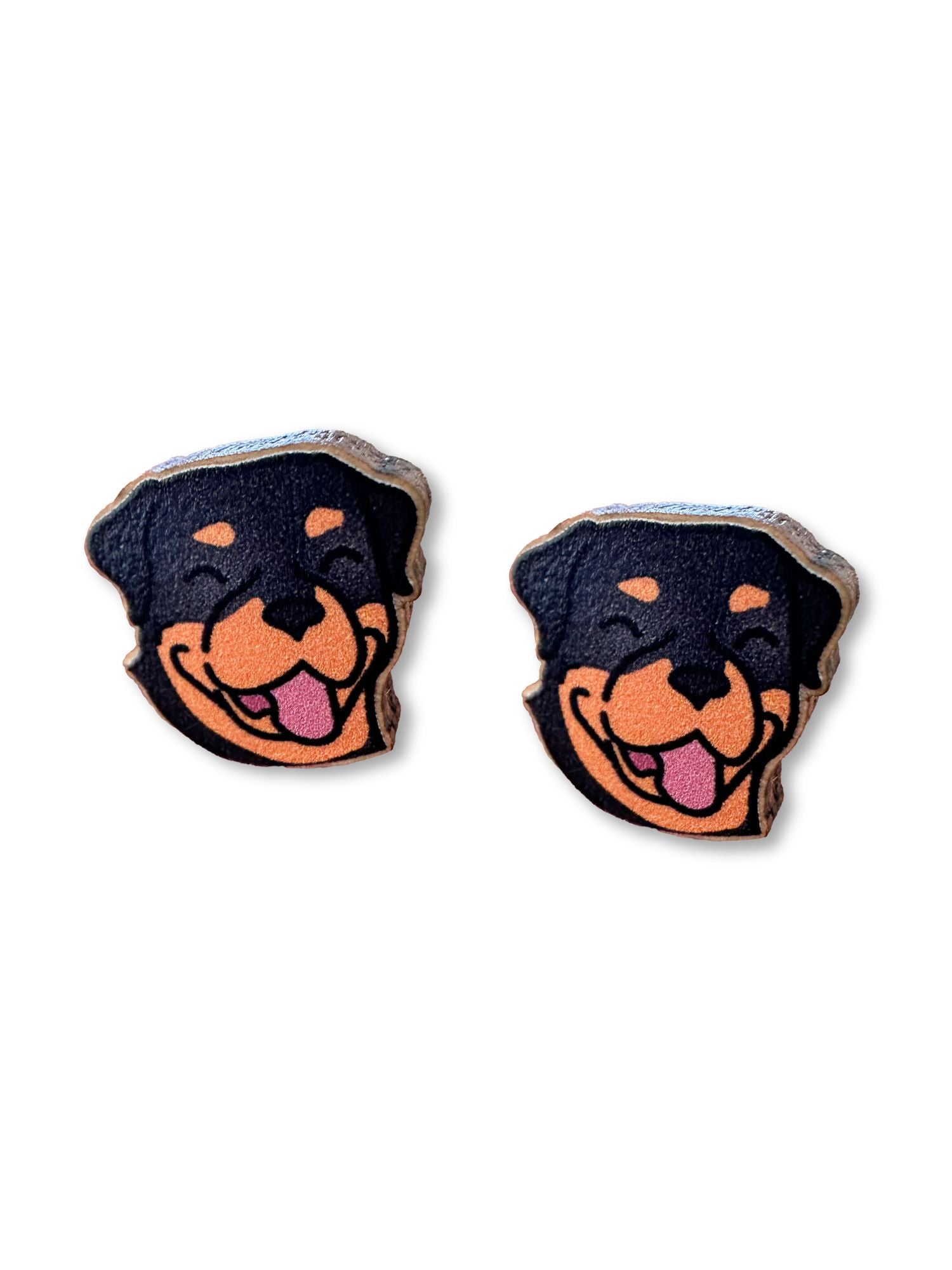 Rottweiler ColourPop Stud Earrings
