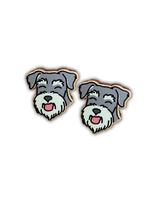 Schnauzer ColourPop Stud Earrings