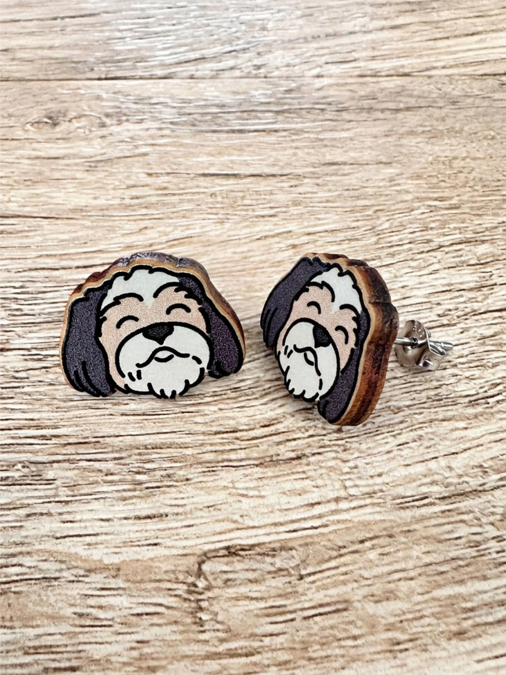 Shih Tzu ColourPop Stud Earrings