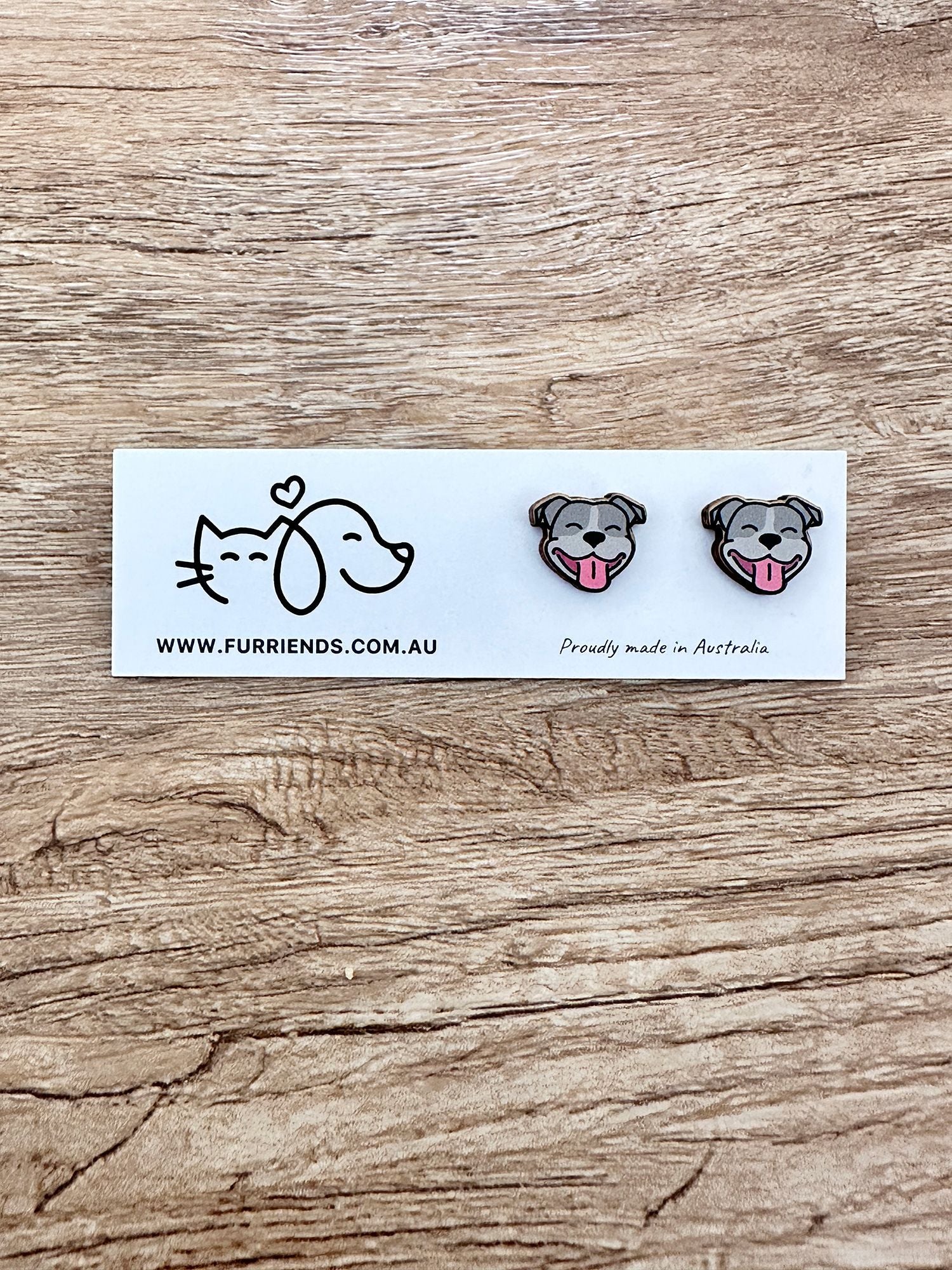 Staffordshire Bull Terrier ColourPop Stud Earrings