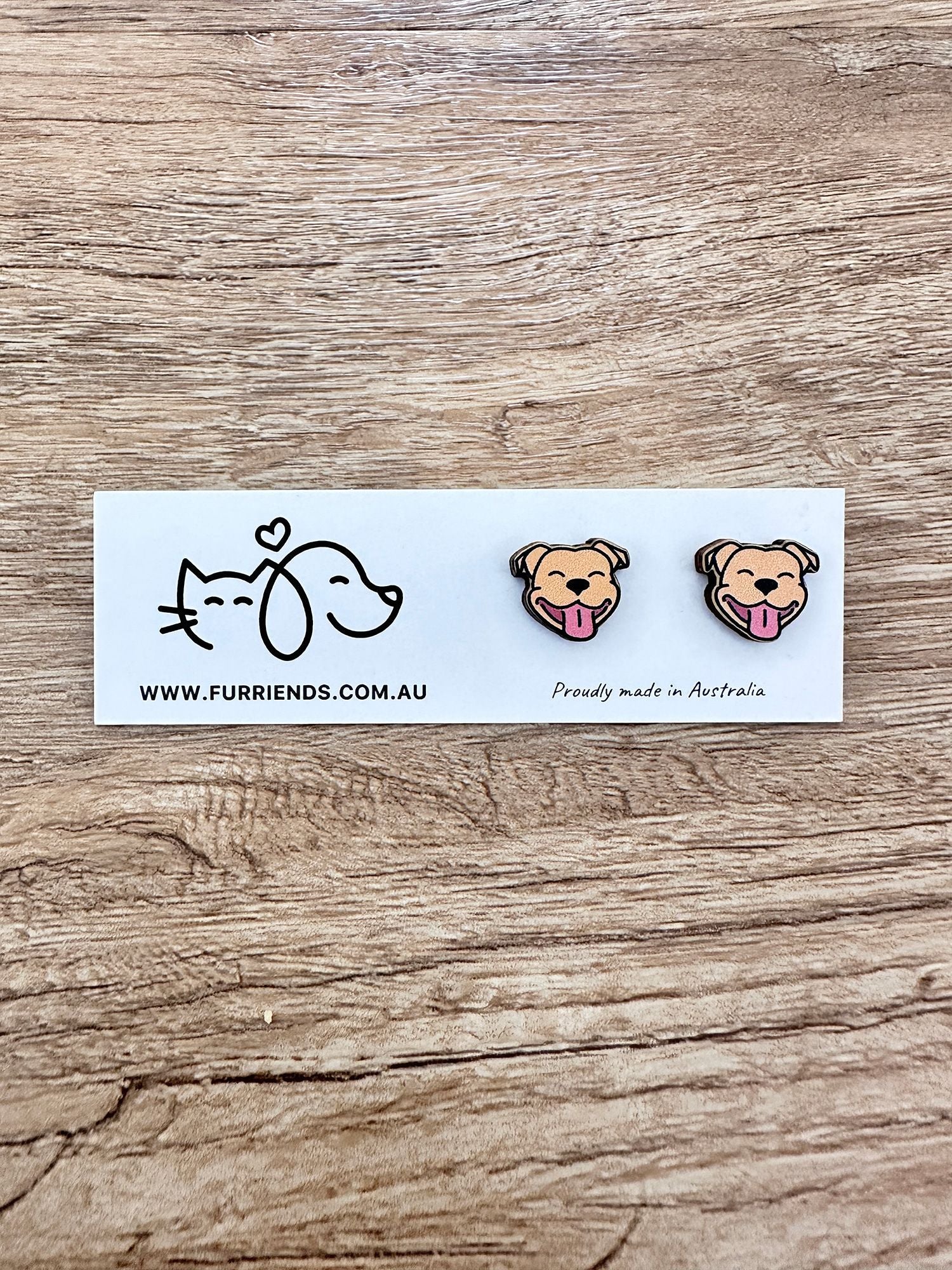 Staffordshire Bull Terrier ColourPop Stud Earrings