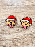 Staffordshire Bull Terrier Christmas Edition ColourPop Stud Earrings