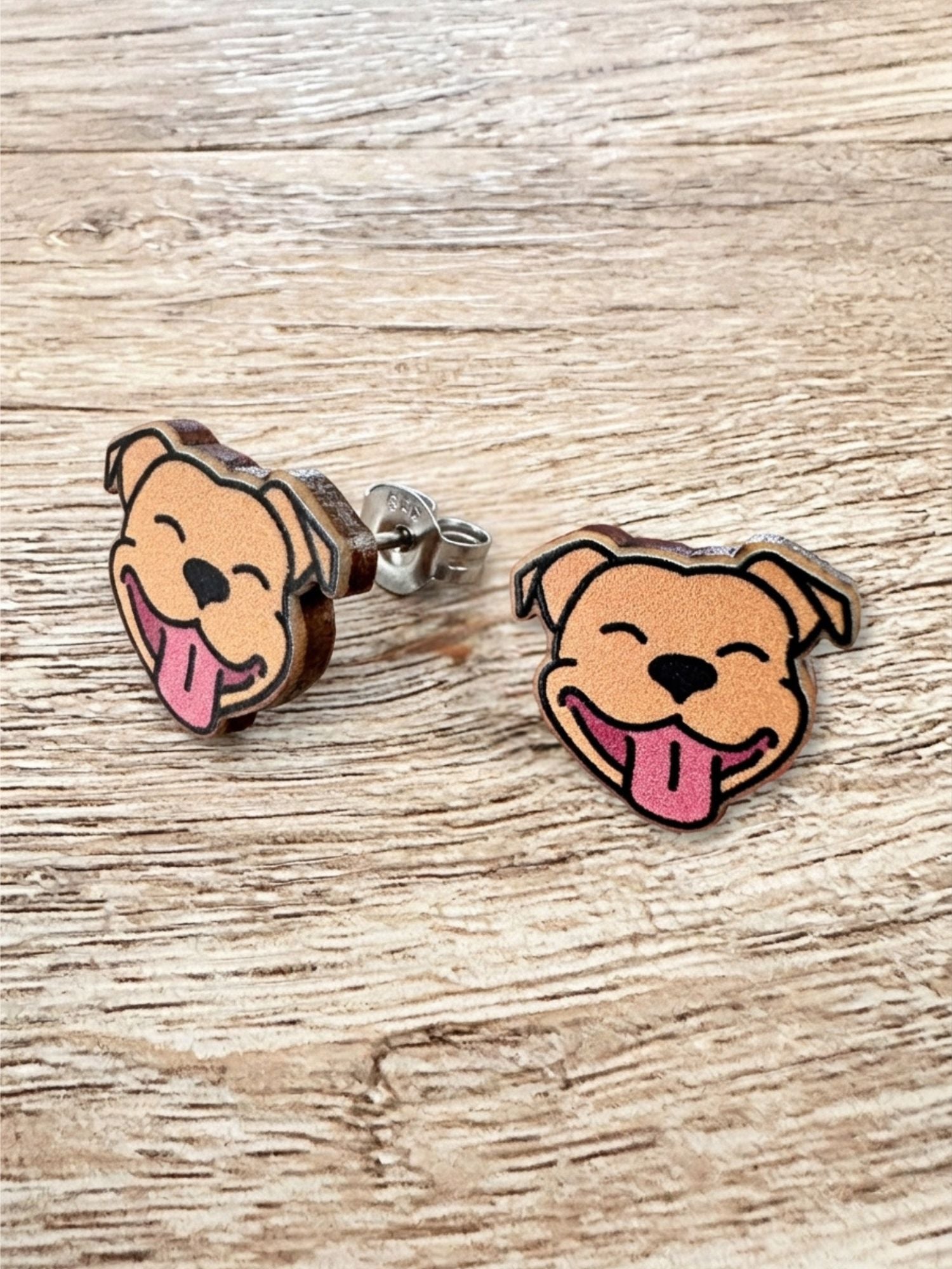 Staffordshire Bull Terrier ColourPop Stud Earrings