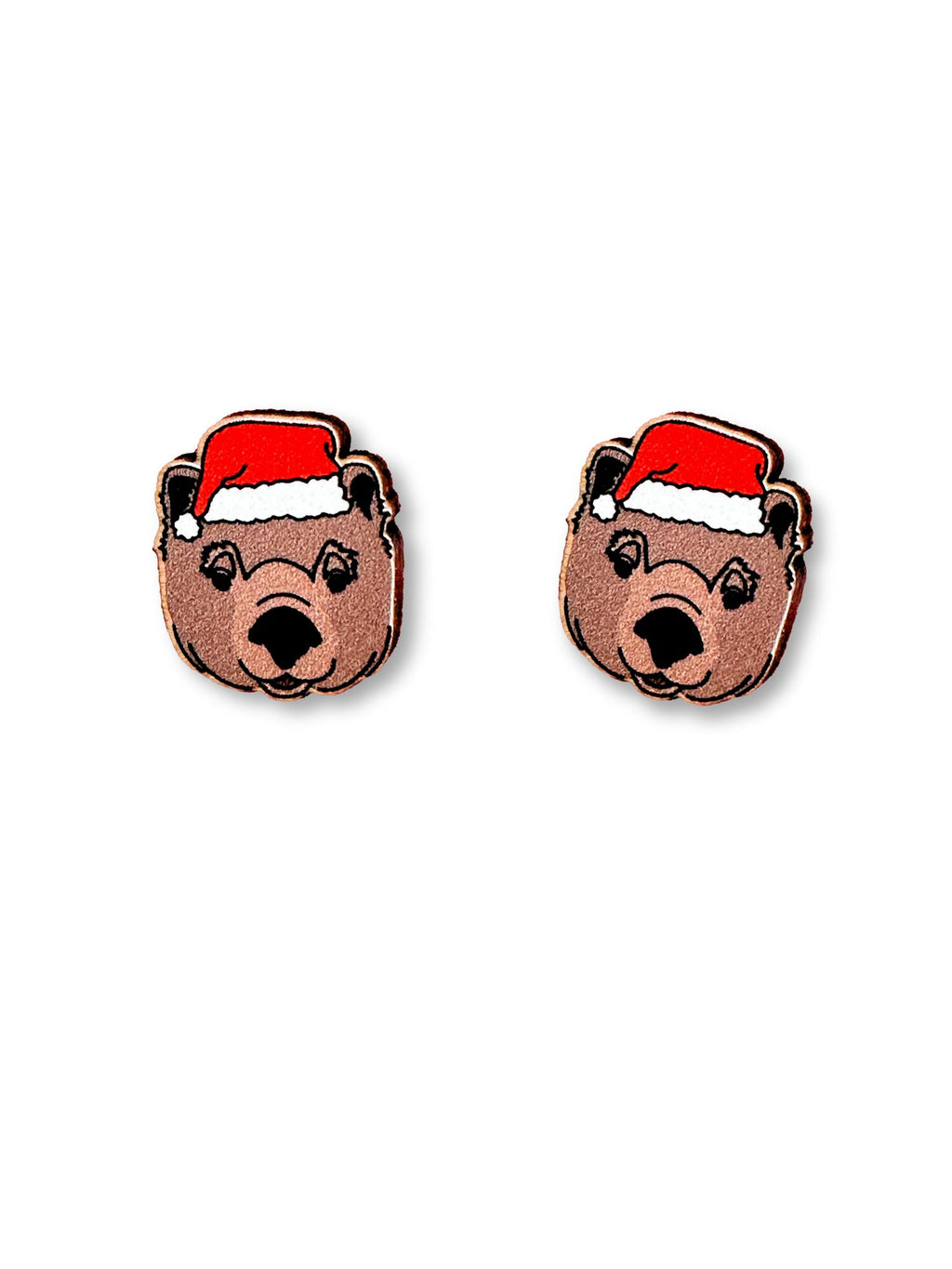 Wombat Christmas Edition ColourPop Stud Earrings