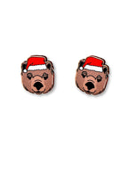 Wombat Christmas Edition ColourPop Stud Earrings