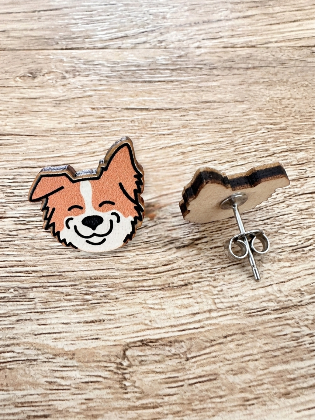 Border Collie ColourPop Stud Earrings