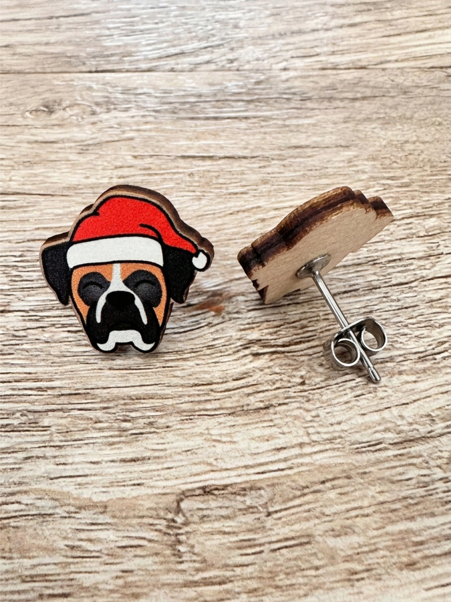 Boxer Christmas Edition ColourPop Stud Earrings