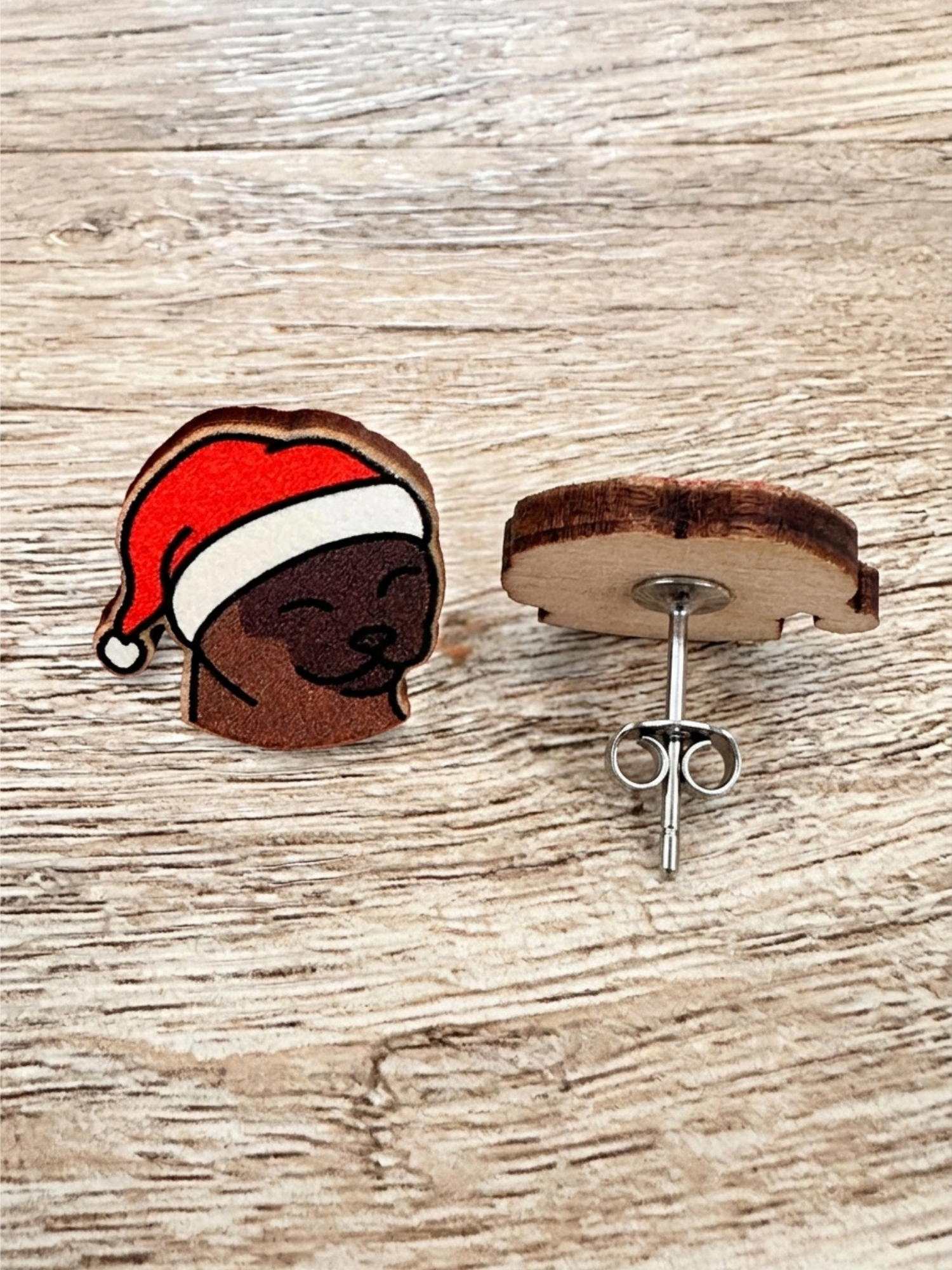 Burmese Christmas Edition ColourPop Stud Earrings