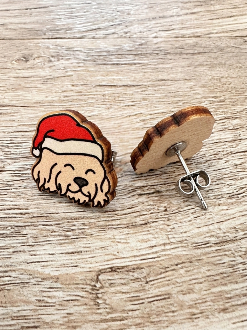 Cavoodle Christmas Edition ColourPop Stud Earrings