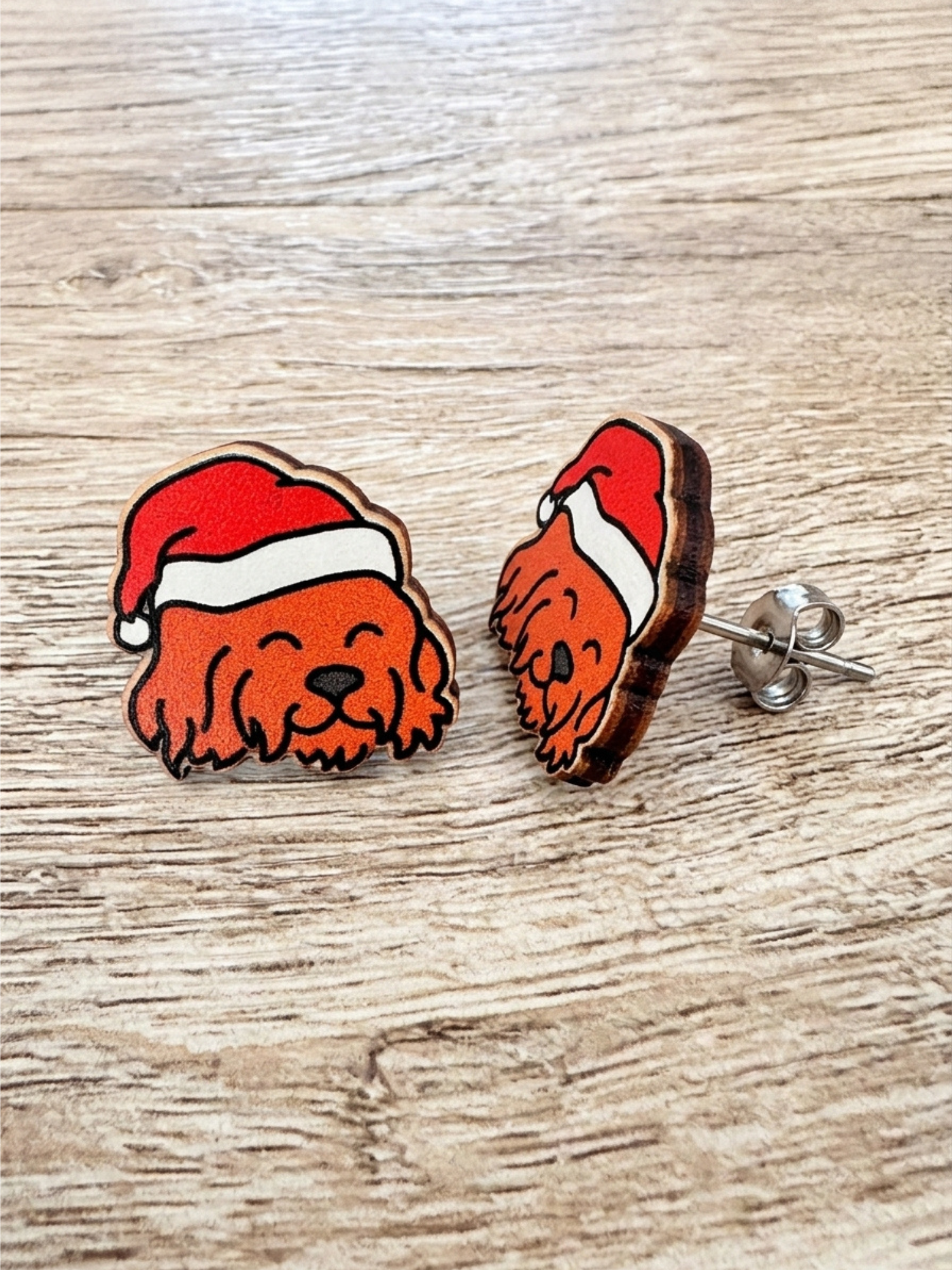 Cavoodle Christmas Edition ColourPop Stud Earrings
