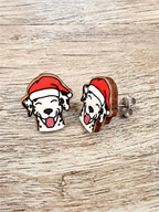 Dalmatian Christmas Edition ColourPop Stud Earrings