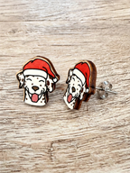 Dalmatian Christmas Edition ColourPop Stud Earrings