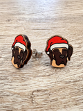 Great Dane Christmas Edition ColourPop Stud Earrings