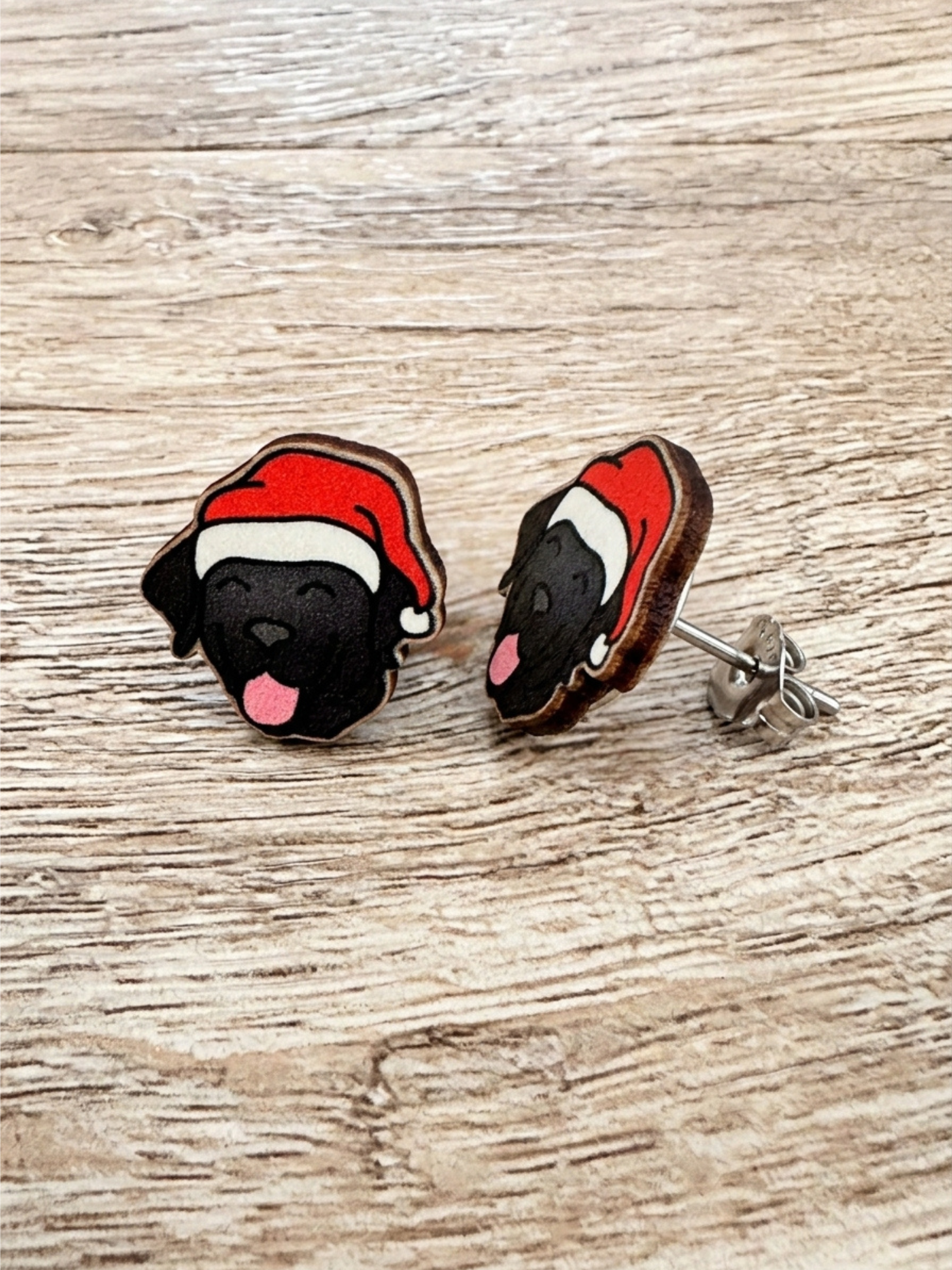 Labrador Christmas Edition ColourPop Stud Earrings