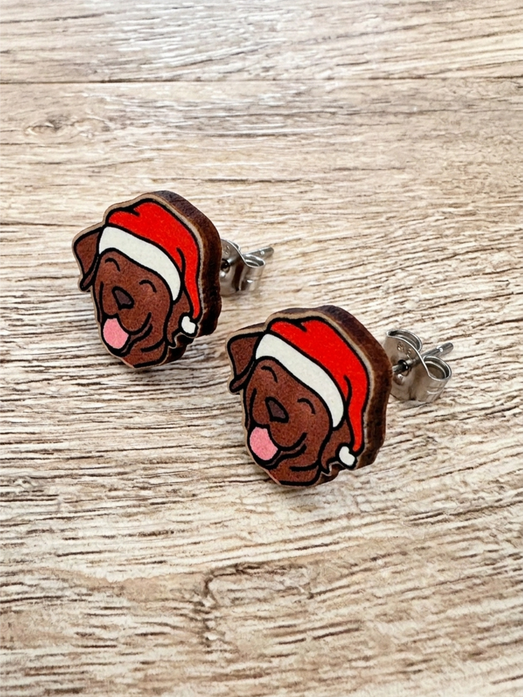 Labrador Christmas Edition ColourPop Stud Earrings