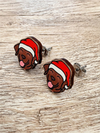 Labrador Christmas Edition ColourPop Stud Earrings