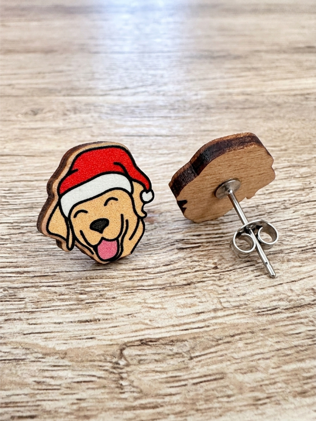 Labrador Christmas Edition ColourPop Stud Earrings