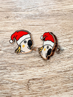 Cockatoo Christmas Edition ColourPop Stud Earrings