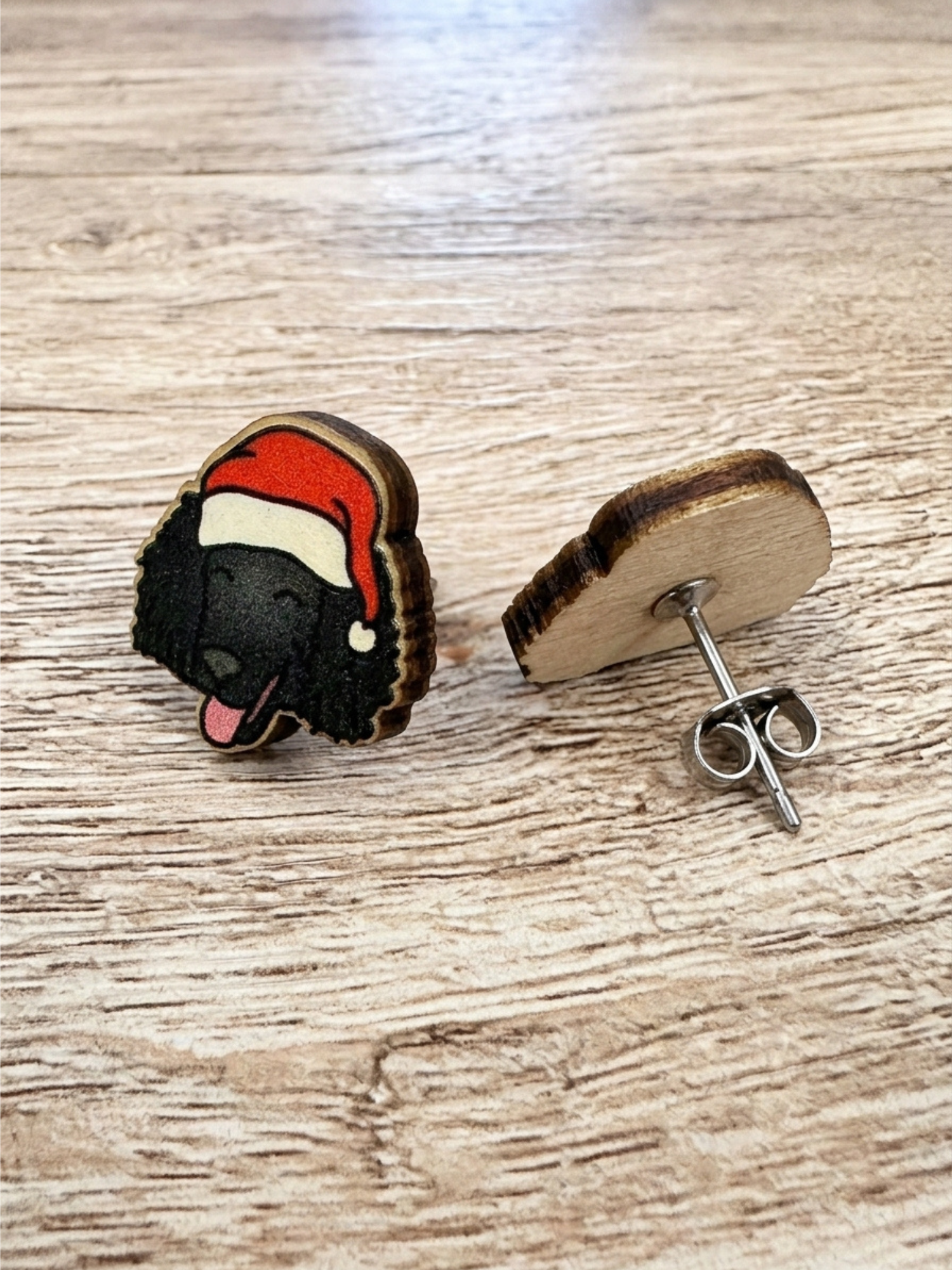 Poodle Christmas Edition ColourPop Stud Earrings