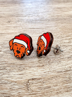 Rhodesian Ridgeback Christmas Edition ColourPop Stud Earrings
