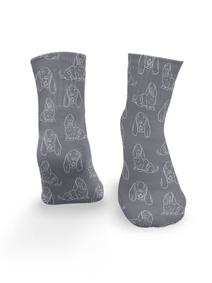 Basset Hound Ankle Socks
