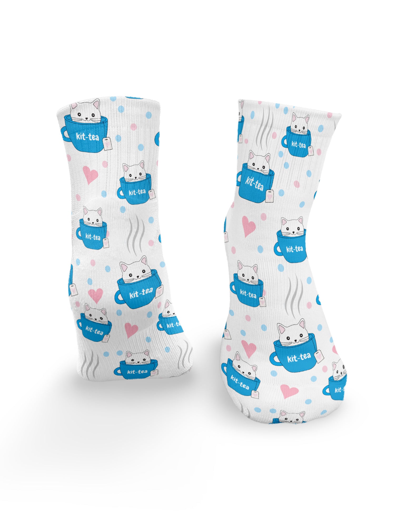 Kit-Tea Cat Ankle Socks