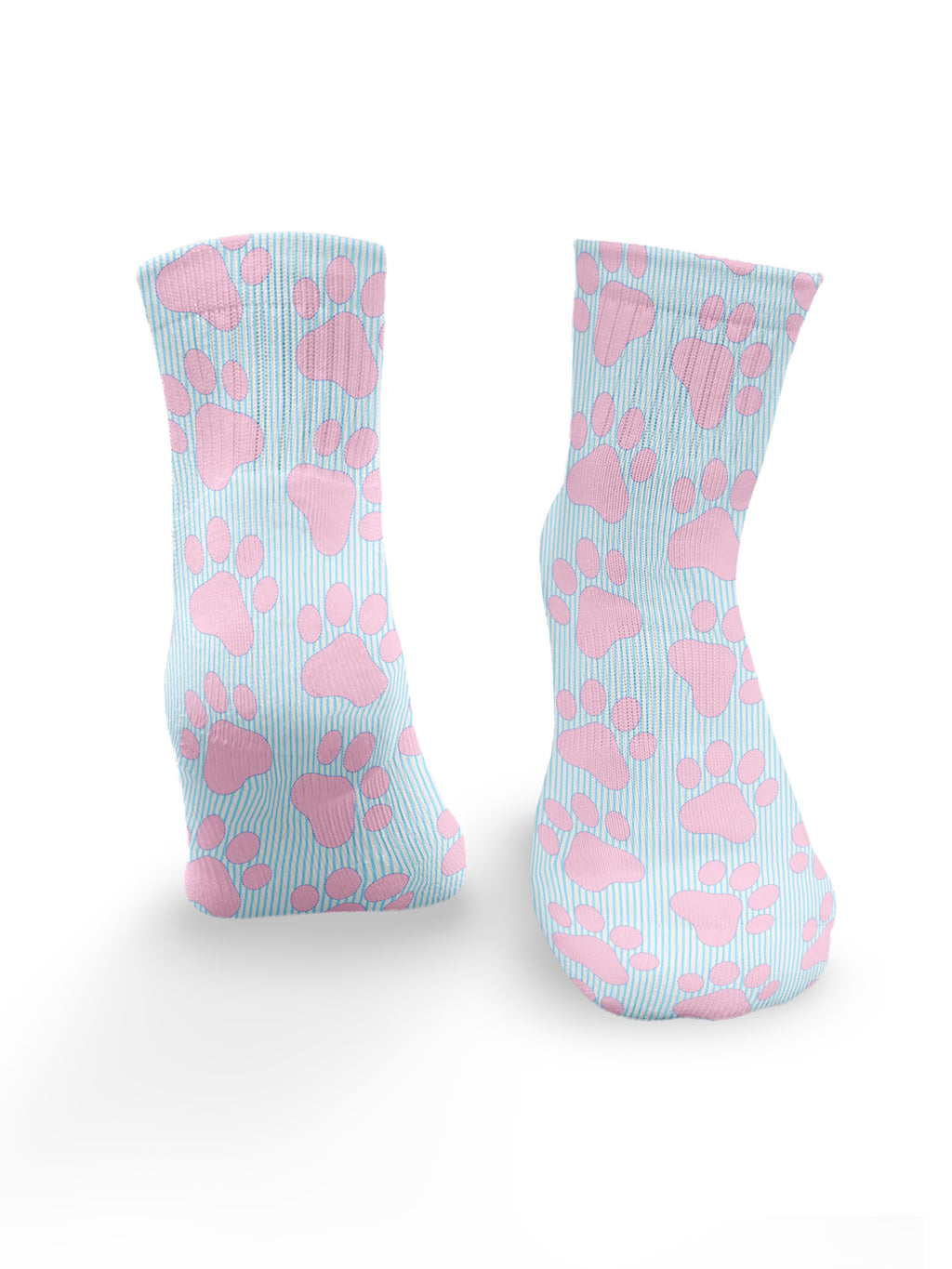 Paws & Pinstripes Ankle Socks