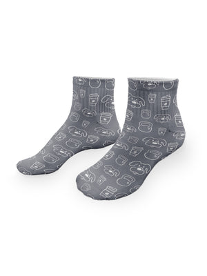 Canines, Coffee & Kettlebells Ankle Socks