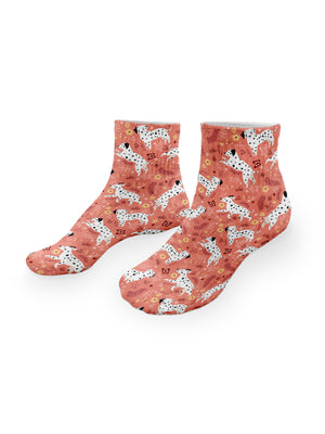Dalmatian Patch Ankle Socks